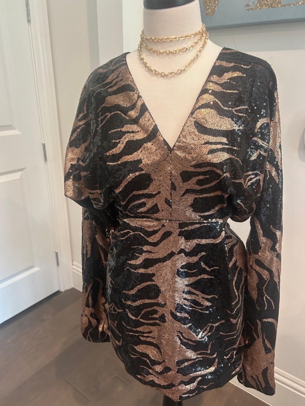 Badgley Mischka Sequin Dress